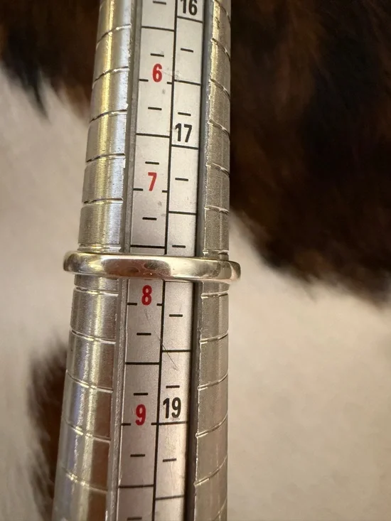 ❤️ Queen Pink Conch Gun Revolver Sterling Western By-Pass Floater Ring Adj 7.75+ - Picture 9 of 15